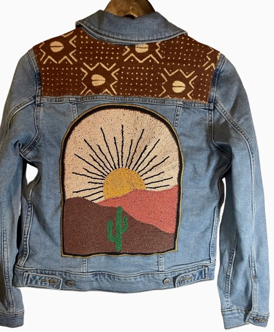 Embellished Fitted Denim Jacket