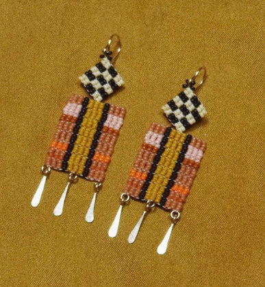 Checker earrings